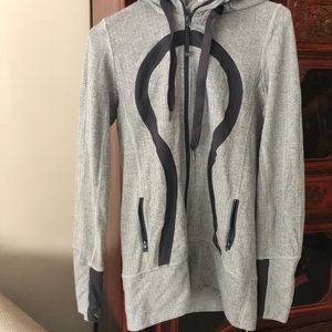 Lululemon Zip Up with Hoodie - Herringbone Grey